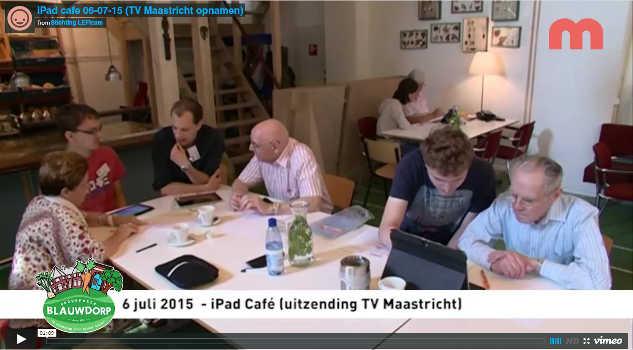 iPad café op TV Maastricht